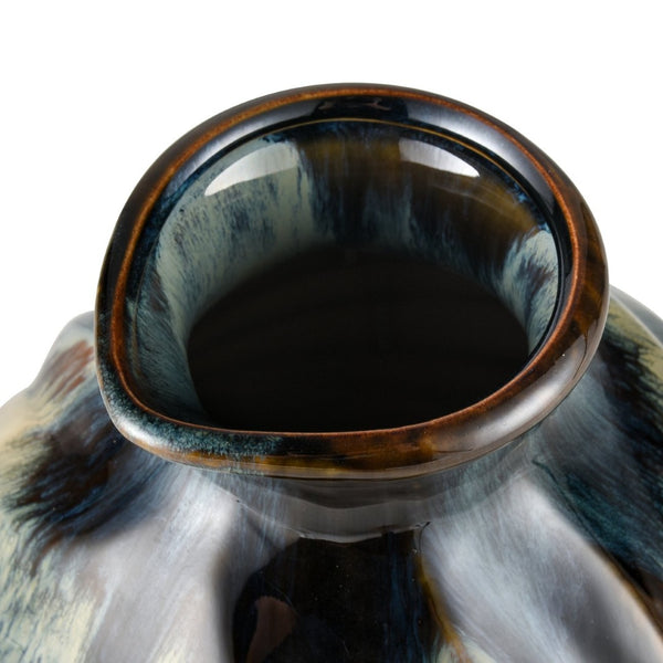 Atlas Kelly Vase - Stunning Earthenware Accent with Unique Glaze for Stylish Home Décor and Focal Points Small AC11410-01