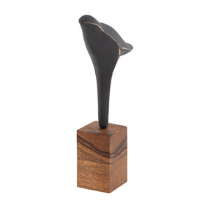 Atlas Killam Modern Black Bird Sculpture - Elegant Minimalist Décor for Stylish Shelves & Displays AC11413-01