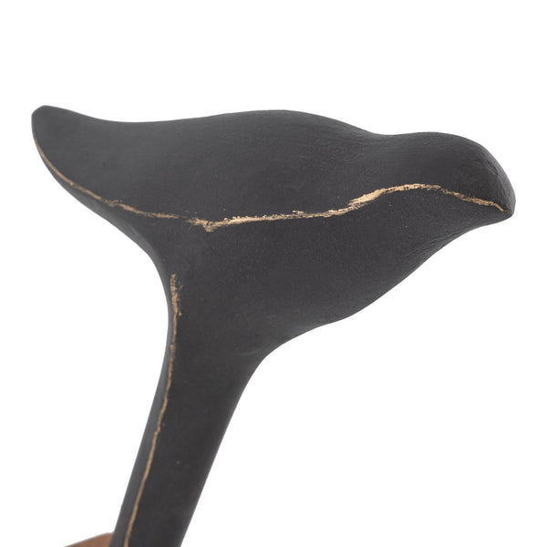 Atlas Killam Modern Black Bird Sculpture - Elegant Minimalist Décor for Stylish Shelves & Displays AC11413-01