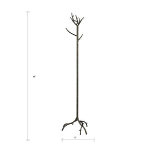 Atlas Kimberly Coat Stand - Antique Bronze, Space-Saving Design with Branch Hooks for Home & Office Use AC11415-01