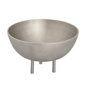 Atlas Kiser Bowl - Oversized Brushed Nickel Centerpiece with Elegant Design for Modern Homes and Events AC11418-03