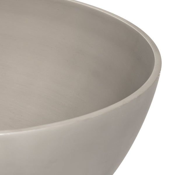 Atlas Kiser Bowl - Oversized Brushed Nickel Centerpiece with Elegant Design for Modern Homes and Events AC11418-03