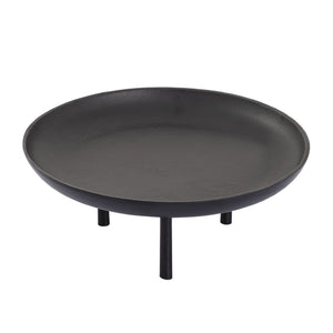 Atlas Kiser Plate - Striking Matte Black Centerpiece for Serving & Styling with Elevated Design Details AC11420-01