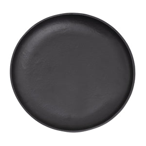 Atlas Kiser Plate - Striking Matte Black Centerpiece for Serving & Styling with Elevated Design Details AC11420-01