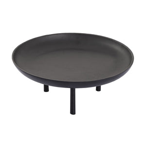 Atlas Kiser Plate - Striking Matte Black Centerpiece for Serving & Styling with Elevated Design Details AC11420-01