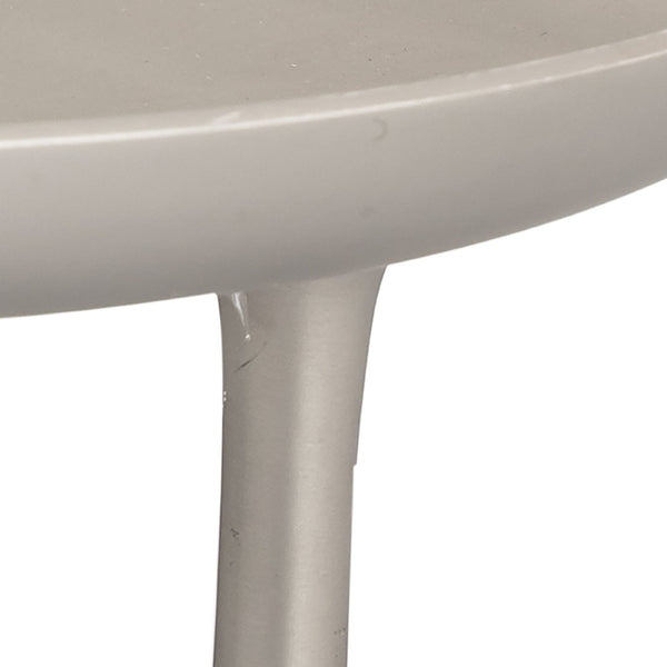 Atlas Kiser Plate - Polished Metal Centerpiece for Elegant Table Display and Sophisticated Entertaining Small Nickel AC11420-03