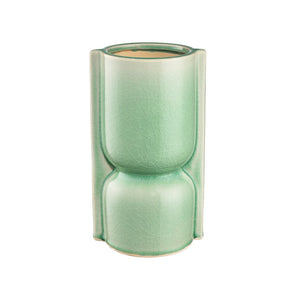 Atlas Leddy Vase - Artisanal Celadon Earthenware with Sculptural Design for Modern Home Décor Accents Small AC11426-01