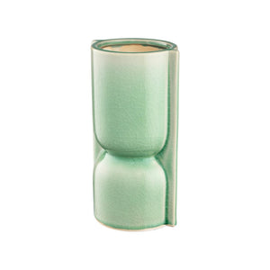 Atlas Leddy Vase - Artisanal Celadon Earthenware with Sculptural Design for Modern Home Décor Accents Small AC11426-01