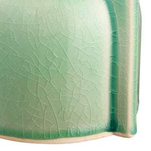 Atlas Leddy Vase - Artisanal Celadon Earthenware with Sculptural Design for Modern Home Décor Accents Small AC11426-01