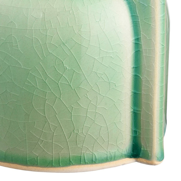 Atlas Leddy Vase - Artisanal Celadon Earthenware with Sculptural Design for Modern Home Décor Accents Small AC11426-01