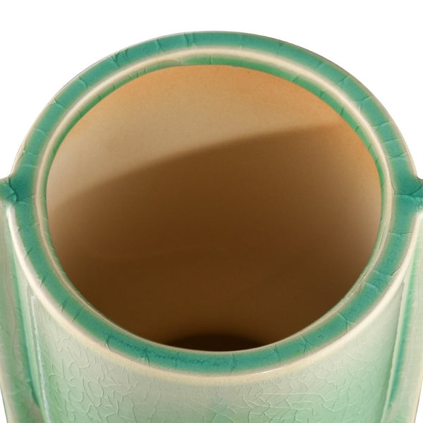 Atlas Leddy Vase - Artisanal Celadon Earthenware with Sculptural Design for Modern Home Décor Accents Small AC11426-01