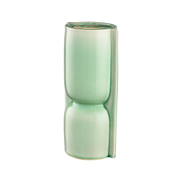 Atlas Leddy Vase - Artisanal Celadon Earthenware with Sculptural Design for Modern Home Décor Accents Large AC11426-02