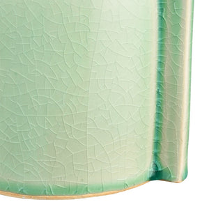 Atlas Leddy Vase - Artisanal Celadon Earthenware with Sculptural Design for Modern Home Décor Accents Large AC11426-02