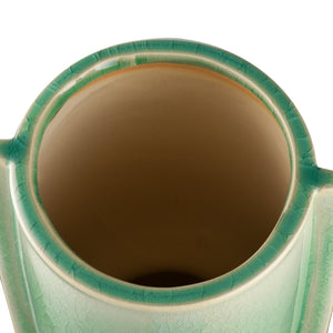 Atlas Leddy Vase - Artisanal Celadon Earthenware with Sculptural Design for Modern Home Décor Accents Large AC11426-02