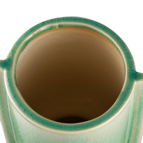 Atlas Leddy Vase - Artisanal Celadon Earthenware with Sculptural Design for Modern Home Décor Accents Large AC11426-02