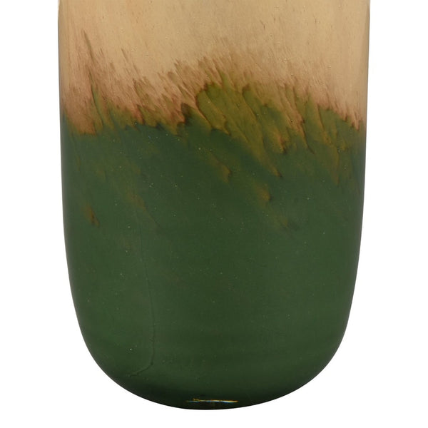 Atlas Leona Vase - Sculptural Glass Accent with Ombre Caramel and Green, Perfect for Modern Interiors Tall AC11430-01