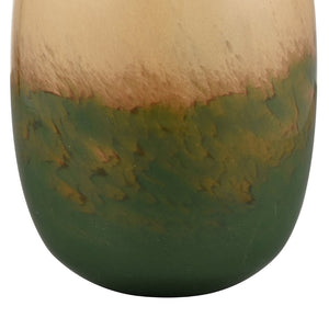 Atlas Leona Vase - Sculptural Glass Accent with Ombre Caramel and Green, Perfect for Modern Interiors Medium AC11430-02