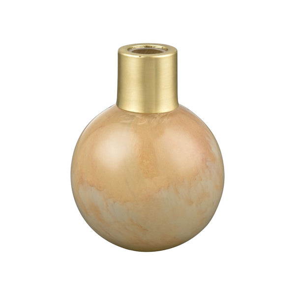 Atlas Leona Vase - Sculptural Glass Accent with Ombre Caramel and Green, Perfect for Modern Interiors Small AC11431-01