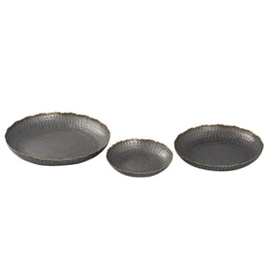 Atlas Leonard Tray Set of 3 - Elegant Bronze Nesting Trays for Stylish Organization and Decor Use AC11432-01S