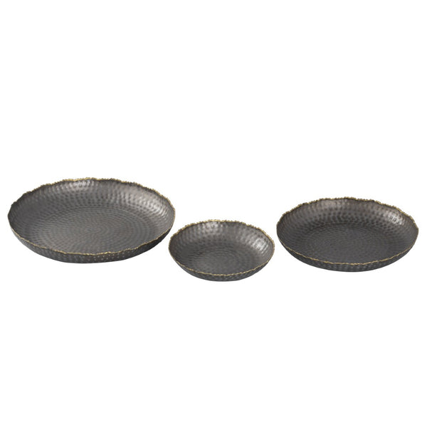 Atlas Leonard Tray Set of 3 - Elegant Bronze Nesting Trays for Stylish Organization and Decor Use AC11432-01S