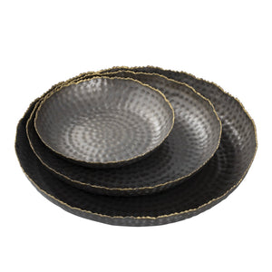 Atlas Leonard Tray Set of 3 - Elegant Bronze Nesting Trays for Stylish Organization and Decor Use AC11432-01S
