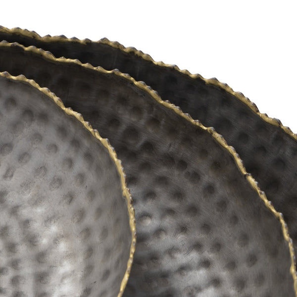 Atlas Leonard Tray Set of 3 - Elegant Bronze Nesting Trays for Stylish Organization and Decor Use AC11432-01S