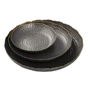 Atlas Leonard Tray Set of 3 - Elegant Bronze Nesting Trays for Stylish Organization and Decor Use AC11432-01S