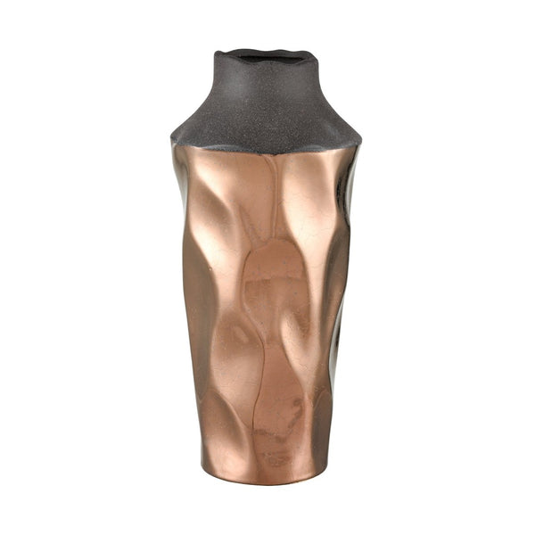 Atlas Lewis Vase - Striking Earthy Elegance with Metallic Warmth for Modern Home Decor and Styling Small AC11433-01