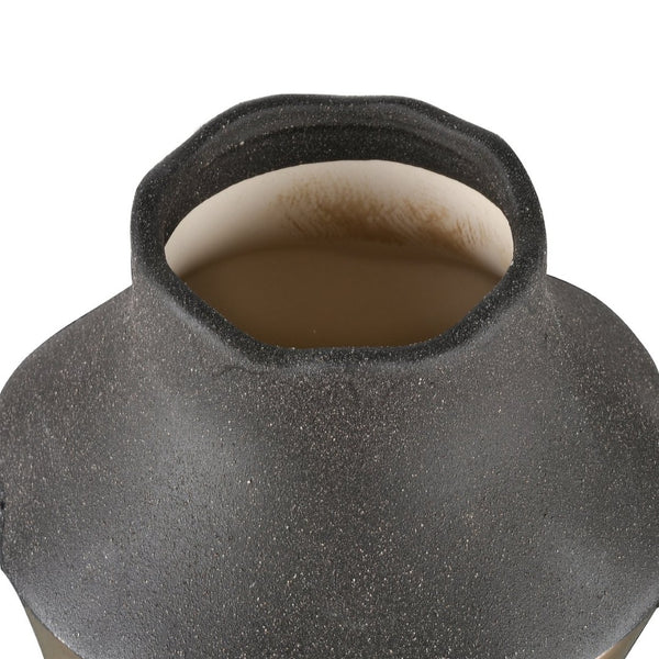 Atlas Lewis Vase - Striking Earthy Elegance with Metallic Warmth for Modern Home Decor and Styling Small AC11433-01