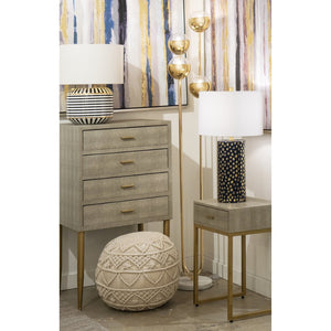 Atlas Lilou Pouf – Stylish Cream Accent Seating for Living Rooms, Bedrooms & Small Spaces, Versatile Comfort AC11438-01