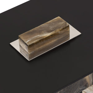 Atlas Little Horn Box - Chic Faux Horn Decorative Storage for Home Accents, Organizing Small Essentials AC11441-01