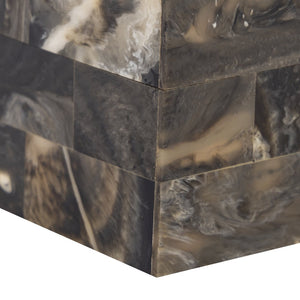 Atlas Little Horn Box - Chic Faux Horn Decorative Storage for Home Accents, Organizing Small Essentials AC11441-01