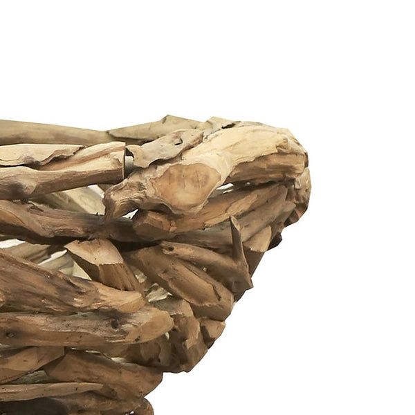 Atlas Loch Bowl - Handcrafted Natural Wood Decorative Piece for Rustic Elegance in Any Space AC11445-01