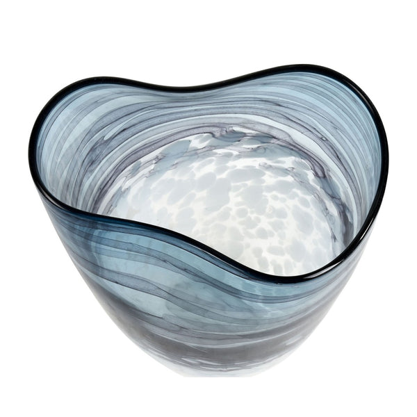 Atlas Loch Seaforth Vase - Elegant Translucent Glass Accent for Coastal-Inspired Home Décor and Blooms Small AC11447-01
