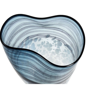 Atlas Loch Seaforth Vase - Elegant Translucent Glass Accent for Coastal-Inspired Home Décor and Blooms Large AC11447-02