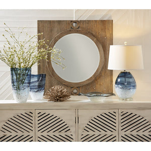 Atlas Loch Seaforth Vase - Elegant Translucent Glass Accent for Coastal-Inspired Home Décor and Blooms Large AC11447-02