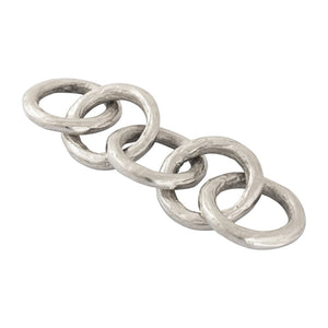Atlas Loop Chain Sculpture – Striking Modern Aluminum & Steel Decorative Accent for Contemporary Interiors AC11448-01