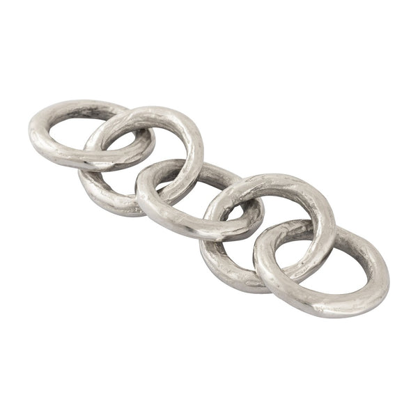 Atlas Loop Chain Sculpture – Striking Modern Aluminum & Steel Decorative Accent for Contemporary Interiors AC11448-01