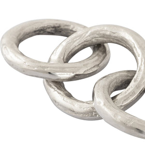 Atlas Loop Chain Sculpture – Striking Modern Aluminum & Steel Decorative Accent for Contemporary Interiors AC11448-01