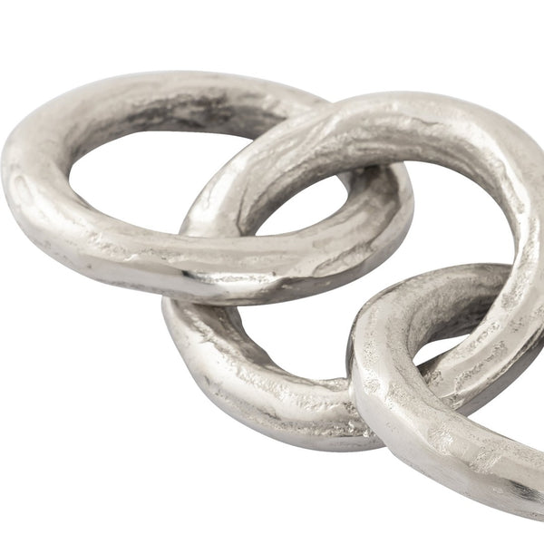 Atlas Loop Chain Sculpture – Striking Modern Aluminum & Steel Decorative Accent for Contemporary Interiors AC11448-01