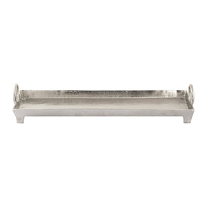 Atlas Loop Tray - Modern Sculptural Serving Tray in Nickel Finish for Elegant Entertaining & Organization AC11450-01