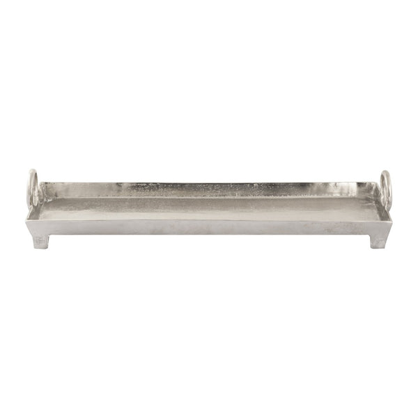 Atlas Loop Tray - Modern Sculptural Serving Tray in Nickel Finish for Elegant Entertaining & Organization AC11450-01
