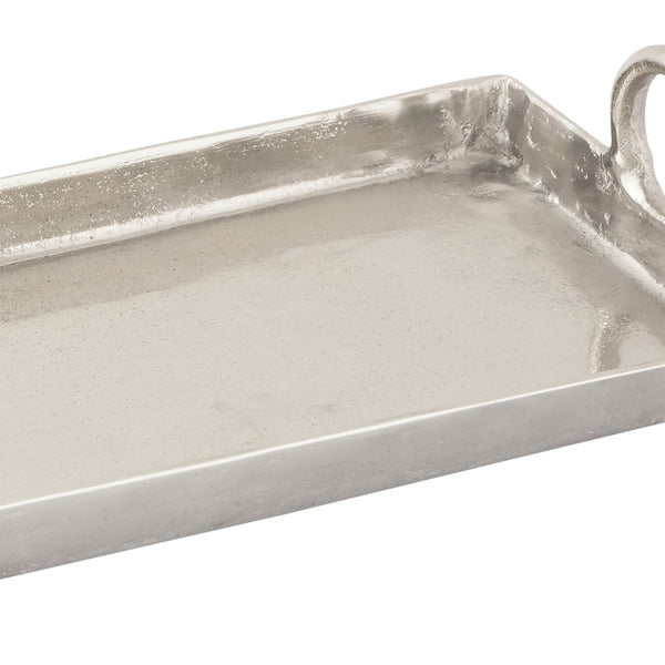 Atlas Loop Tray - Modern Sculptural Serving Tray in Nickel Finish for Elegant Entertaining & Organization AC11450-01
