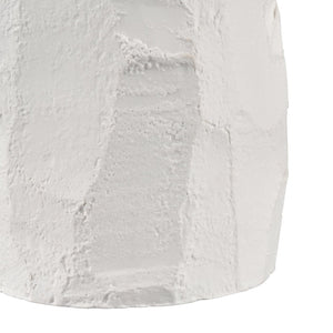 Atlas Lore Vase - Handcrafted Earthenware with Elegant Matte White Finish for Modern Home Decor Accents Small AC11451-01