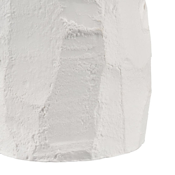 Atlas Lore Vase - Handcrafted Earthenware with Elegant Matte White Finish for Modern Home Decor Accents Small AC11451-01