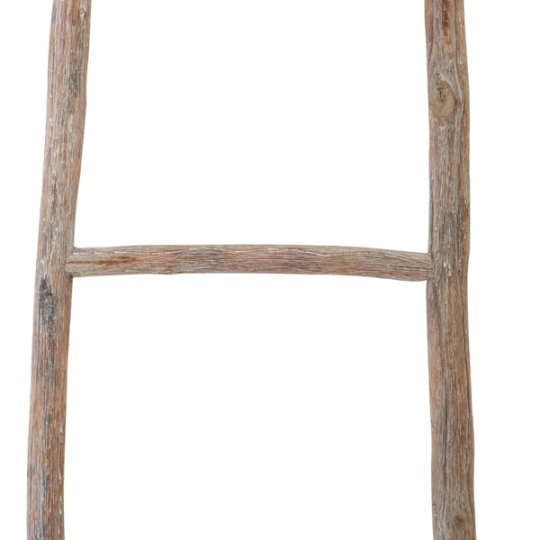 Atlas Lydia Wood Ladder - Compact Bleached Design for Stylish Storage & Display in Any Room, 39 Inches AC11457-01