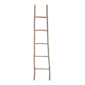 Atlas Lydia Wood Ladder - Large Bleached Wood Display Rack for Towels, Throws, and Stylish Home Decor AC11457-02