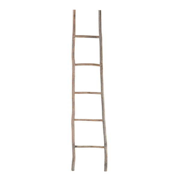 Atlas Lydia Wood Ladder - Large Bleached Wood Display Rack for Towels, Throws, and Stylish Home Decor AC11457-02