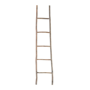 Atlas Lydia Wood Ladder - Large Bleached Wood Display Rack for Towels, Throws, and Stylish Home Decor AC11457-02
