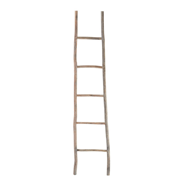 Atlas Lydia Wood Ladder - Large Bleached Wood Display Rack for Towels, Throws, and Stylish Home Decor AC11457-02